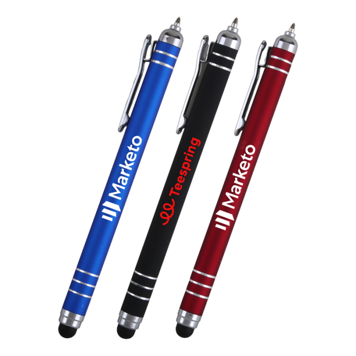 Customized Genoa Gravity Recycled Aluminum Stylus Pens