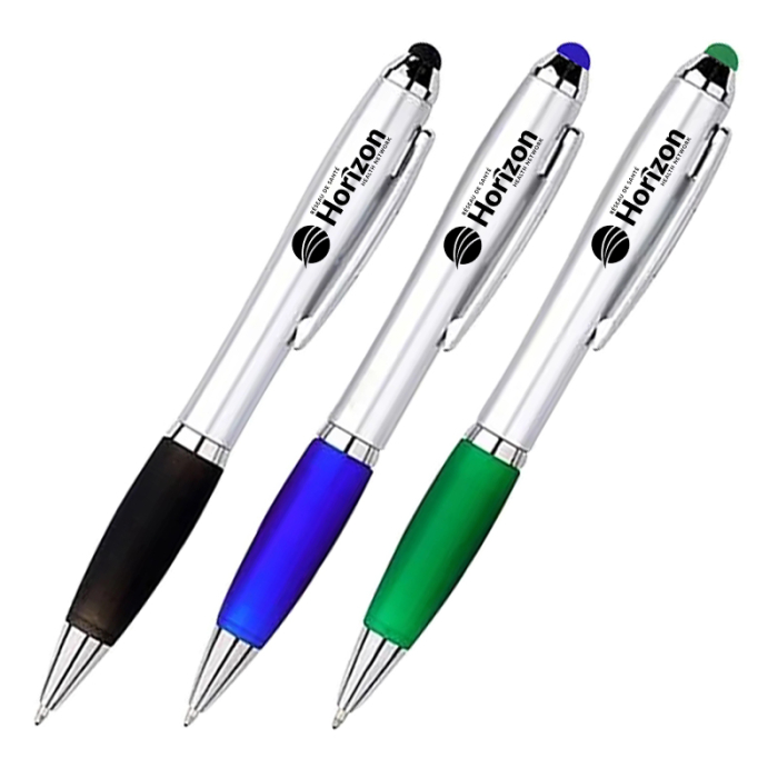 Personalized Twist Action Ballpoint Pens with Stylus