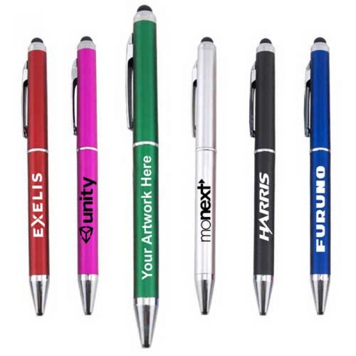 Promotional Monte Stylus Twist Pen with 6 Colors