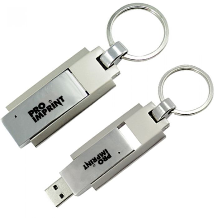 Custom Imprinted 2GB USB Metal Key Rings