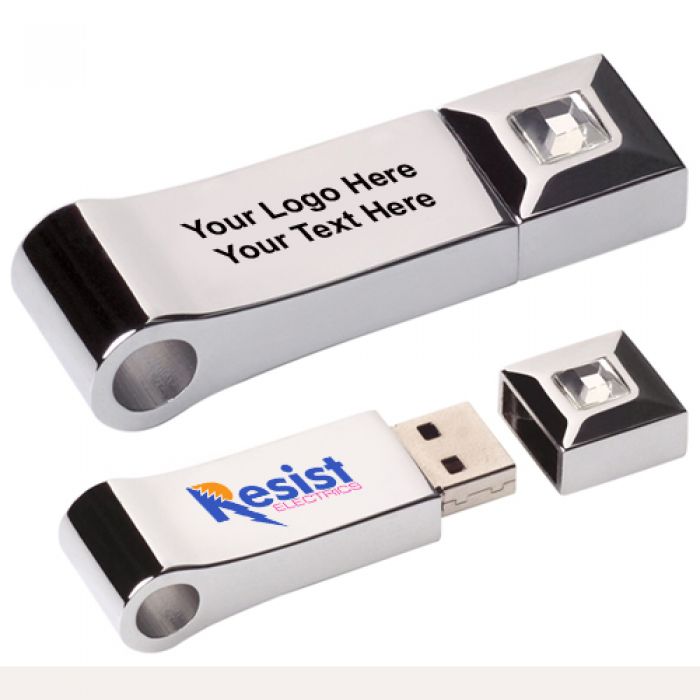 Custom Imprinted 8 GB Jewel USB 2.0 Flash Drives