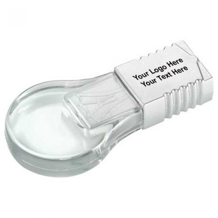 Custom Imprinted Light Bulb Flash Drive 2GB