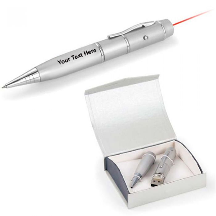 Custom Imprinted USB Laser Pen 2.0 Flash Drives 2 GB