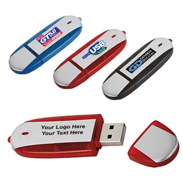 Customized 2 GB Two-Tone USB 2.0 Flash Drives