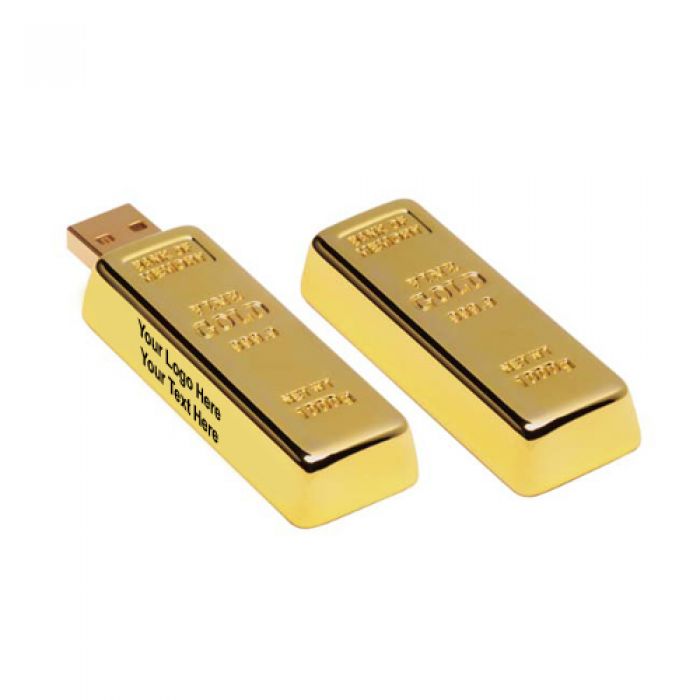 Customized 16 GB Golden Nugget USB 2.0 Flash Drives