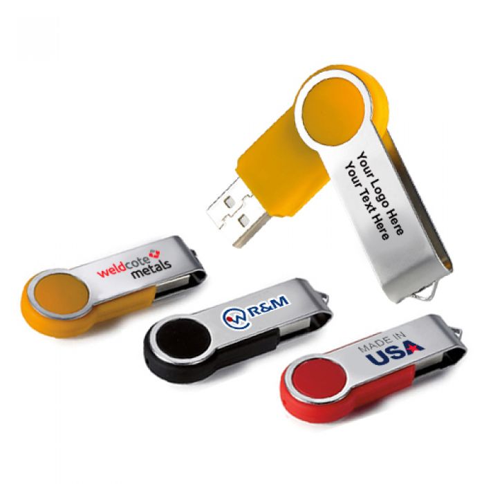 Customized Round Folding USB 2.0 Flash Drives 16 GB