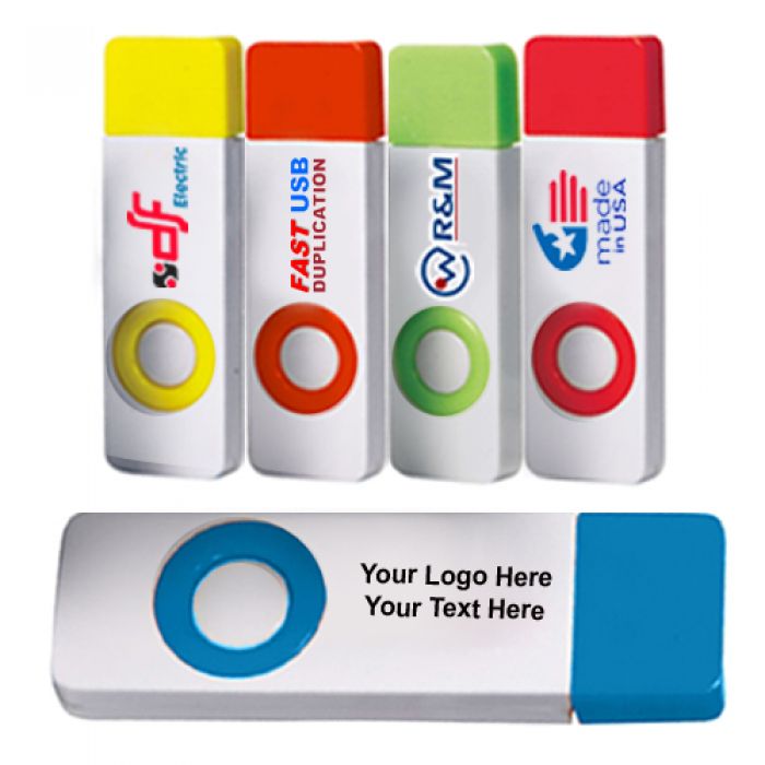 Promotional 1 GB Color Pop USB 2.0 Flash Drives