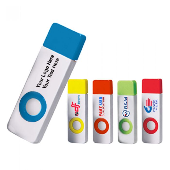 Promotional Logo 2 GB Color Pop USB 2.0 Flash Drives