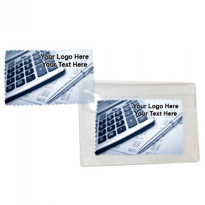 2x3 Inch Personalized Microfiber Clothes in Pouch