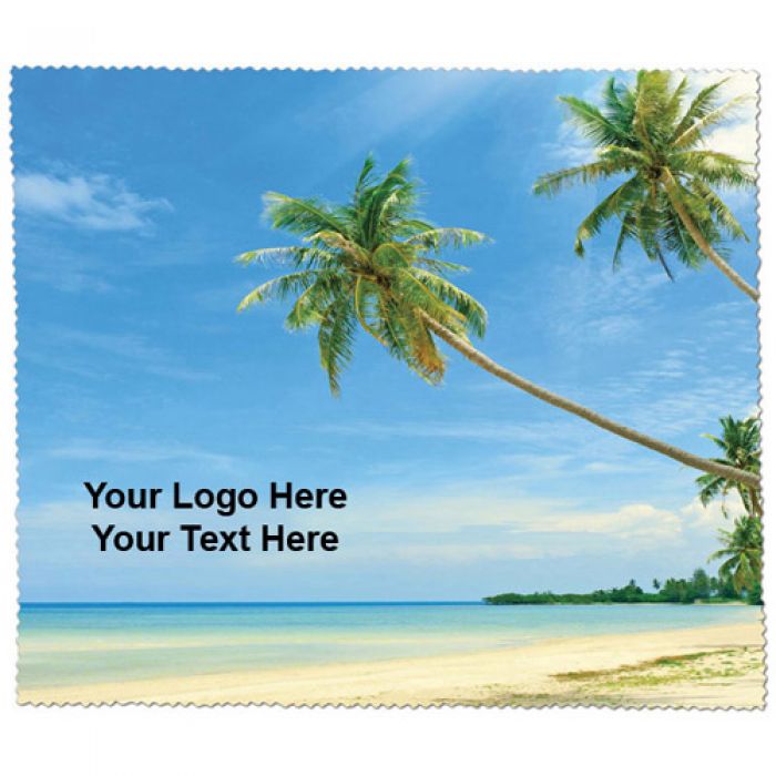 Custom Imprinted Premium Microfiber Cleaning Clothes-Beach