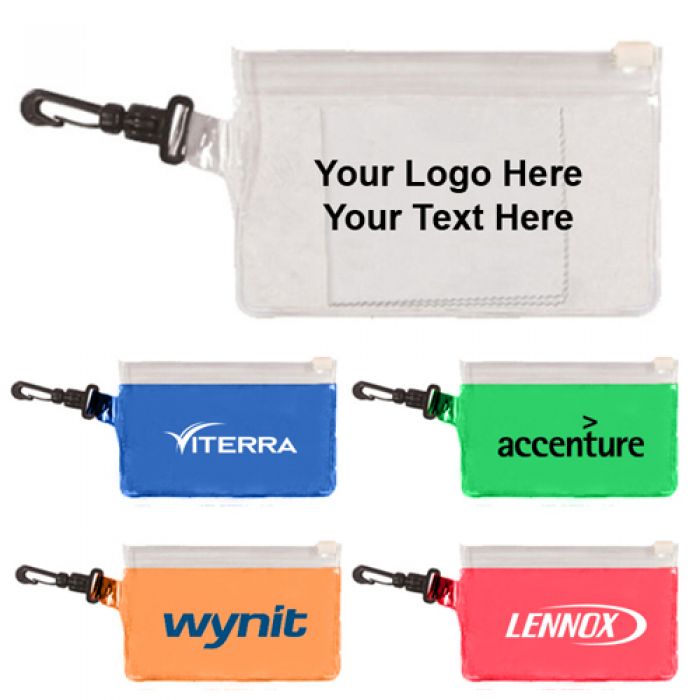 Custom Printed Clip 'N Go Bag with Microfiber Cloth
