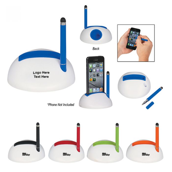 Promotional Amplifier Phone Stand with Stylus Pen