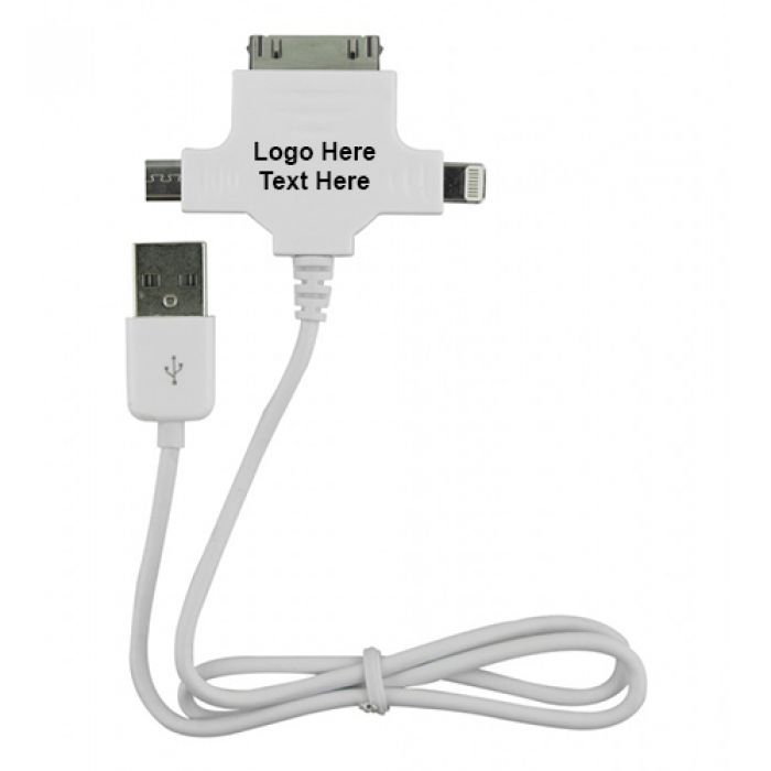Custom Imprinted Firefox 3-in-1 Cable Chargers