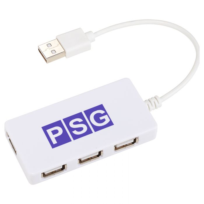 Custom Printed 4-Port Brick USB Hubs