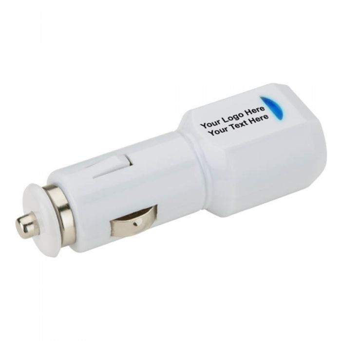 Custom Printed Dual USB Car Chargers-500 mAh