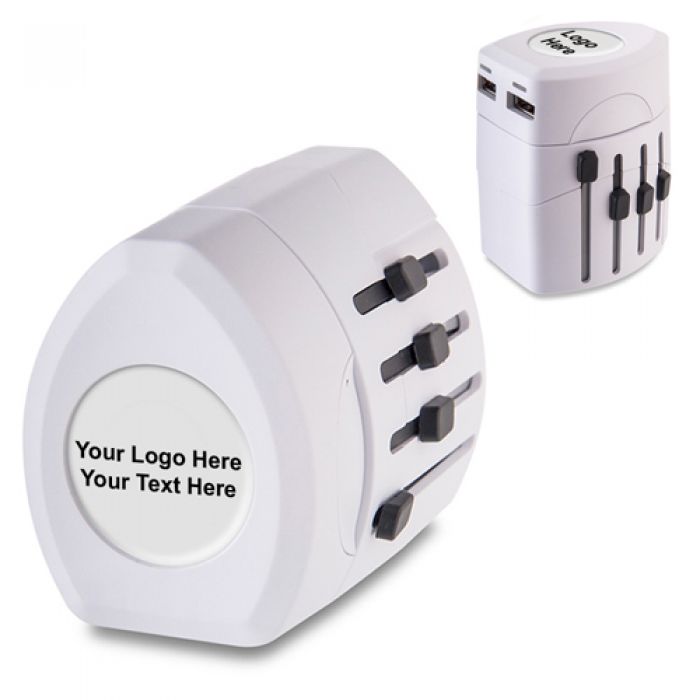 Custom Printed Travelpro USB 2-Pole Adapters and USB Chargers