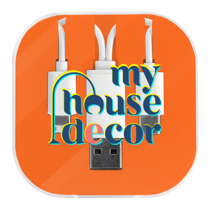 Imprinted 3 in 1 Charging Cables with Phone Stand 2.0