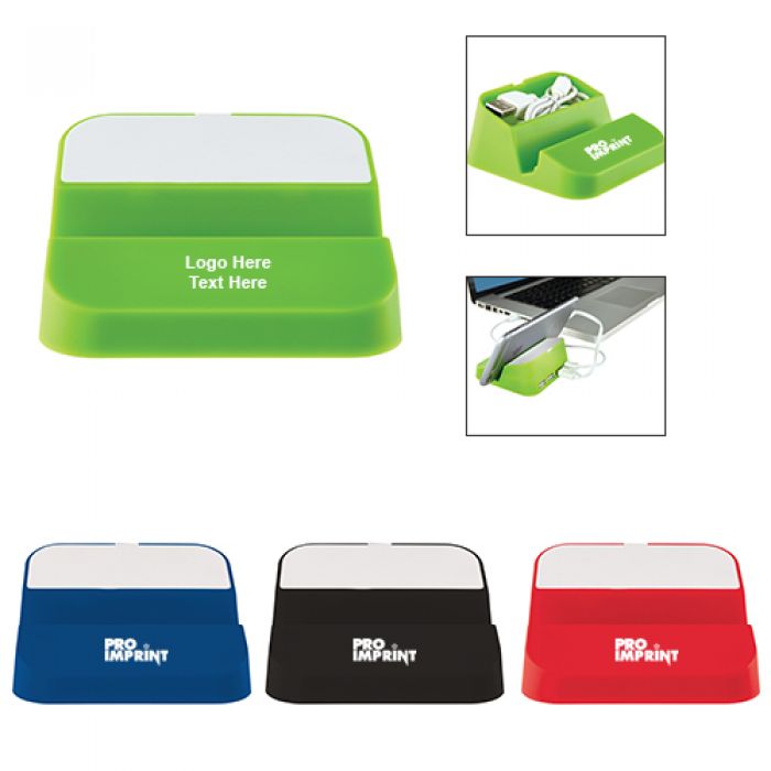 Promotional Hopper 3-in-1 USB Hubs with Stands