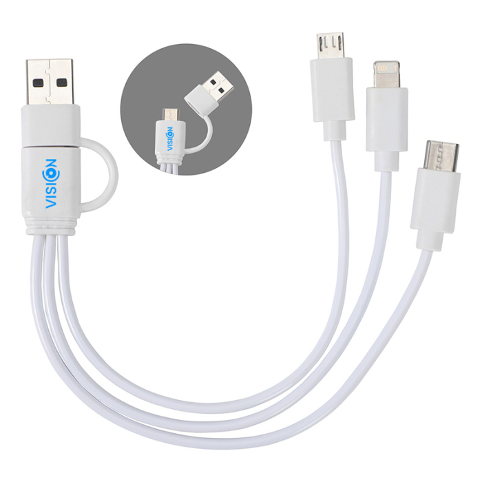 Promotional Tribune 3-in-1 Charging Cables
