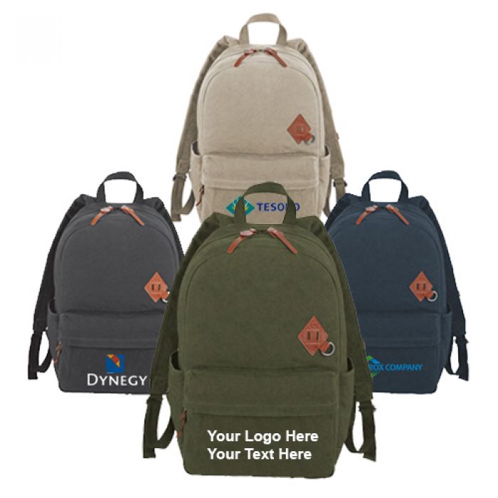 Custom Imprinted Alternative® Basic Cotton Computer Backpacks