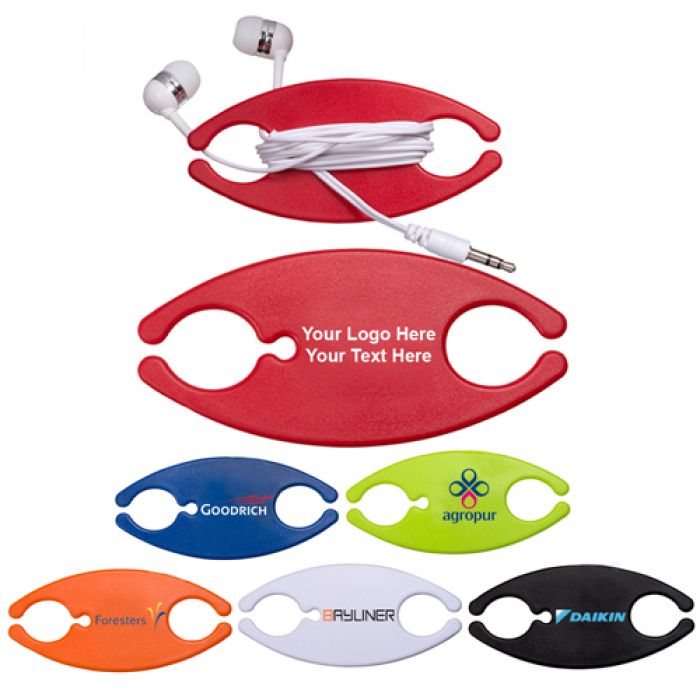 Custom Printed Earbuds On-A-Caddy