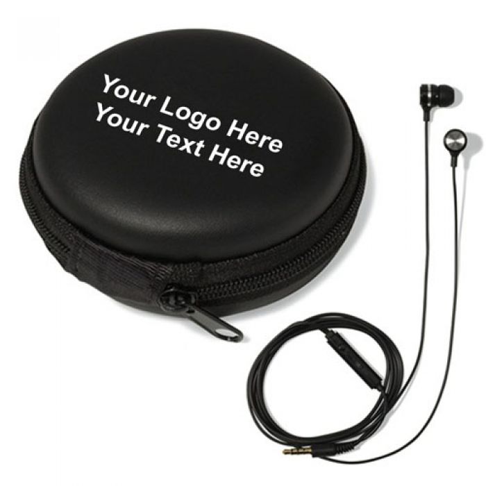Customized Bolt Ear Buds with Mic & Volume Controls