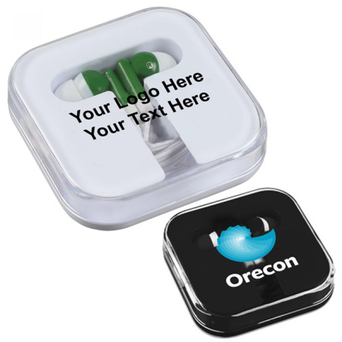 Customized SuperSoundz Earbuds in Case