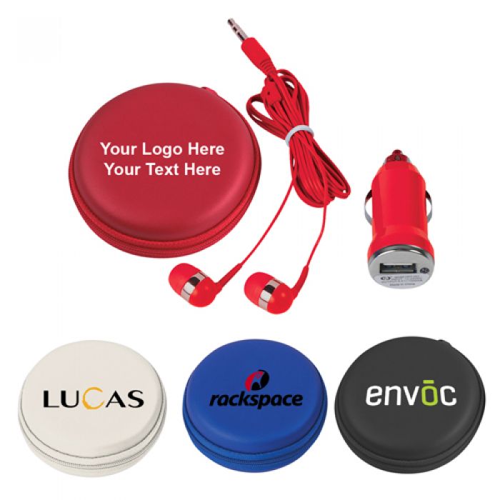 Promotional Logo 2 in 1 Travel Kit with 4 Colors