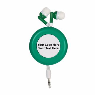 Retro Retractable Ear Buds with 6 Colors