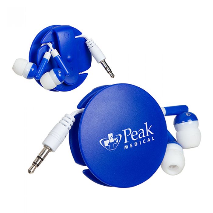 Promotional Storage Disc Clip with Earbuds