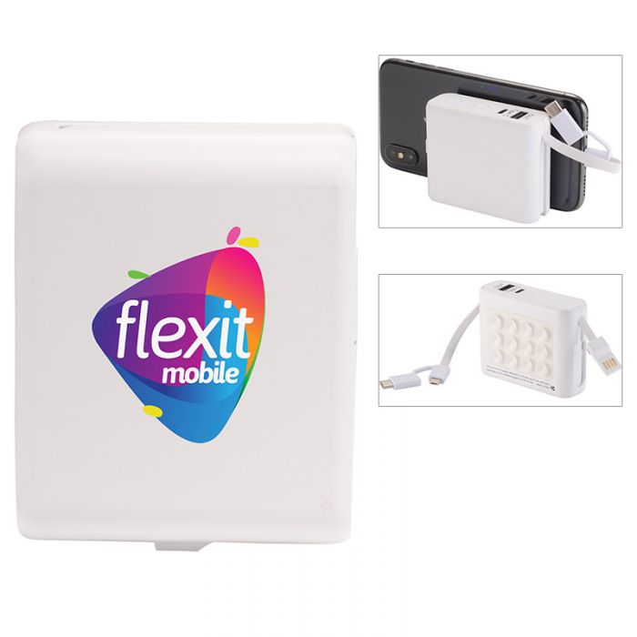 Customized Galaxy Wireless Power banks with Cables - 5000 mAh