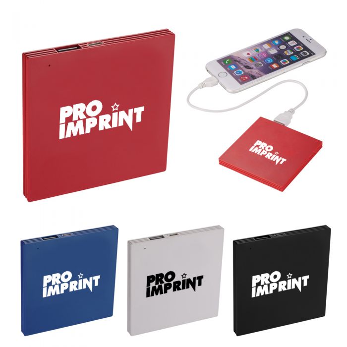 Custom Printed 2500 mAh UL Listed Moxie Slim Power Banks