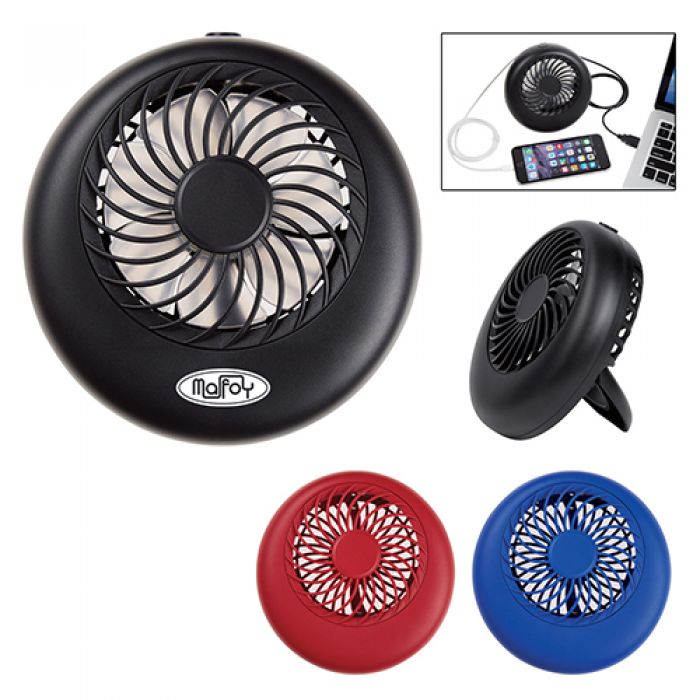 Promotional 2-In-1 Power Bank with Personal Fans