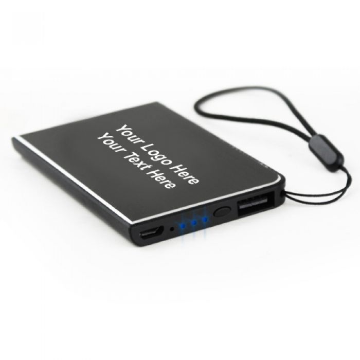 Promotional Logo Credit Card Style Chargers-2000 mAh