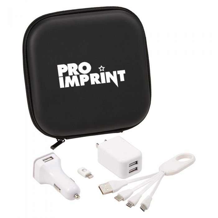 Promotional Logo Premium Charging Travel Sets
