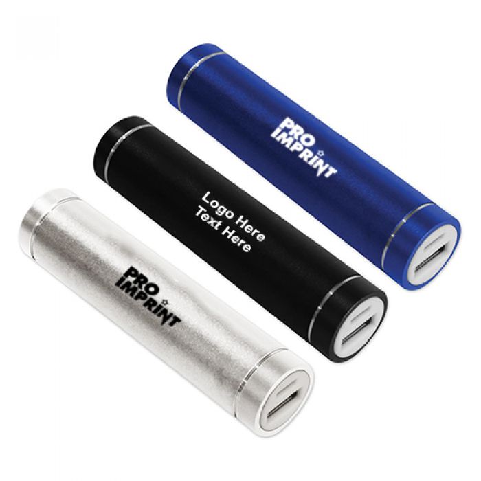 Promotional Round Metal Power Banks- 2200 mAh