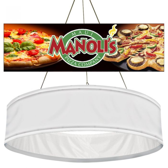 16.45' Diameter Personalized Round Hanging Banners - Graphic Only