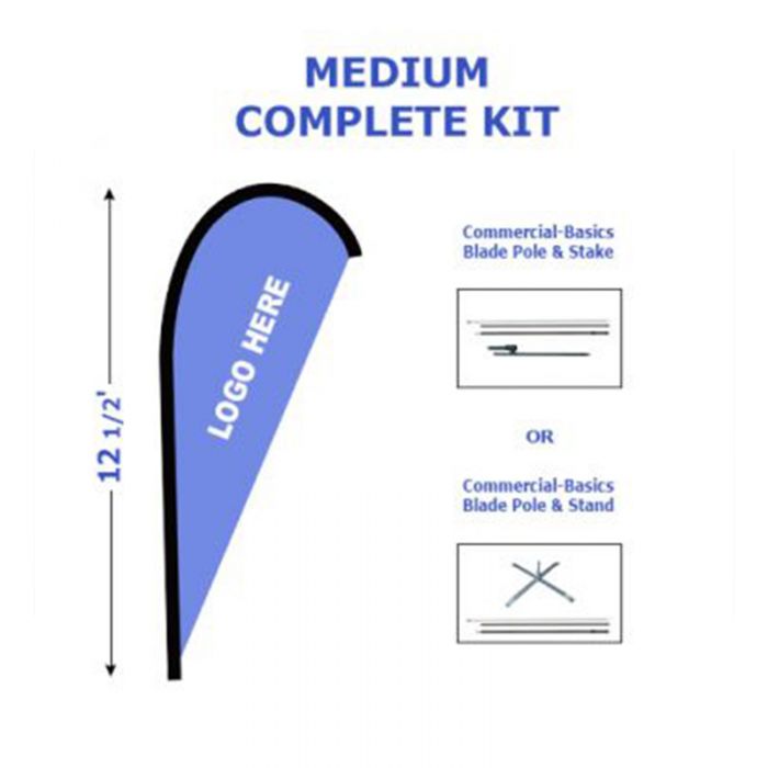 Custom Printed KIT - Medium Commercial-Basics Blade Banner