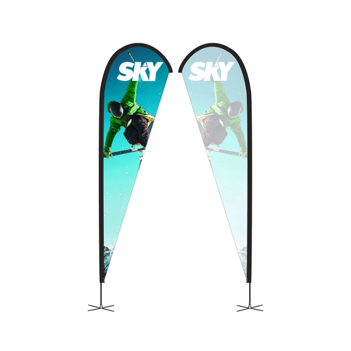 Customized Display Splash 9 ft Single-Sided Teardrop Flags