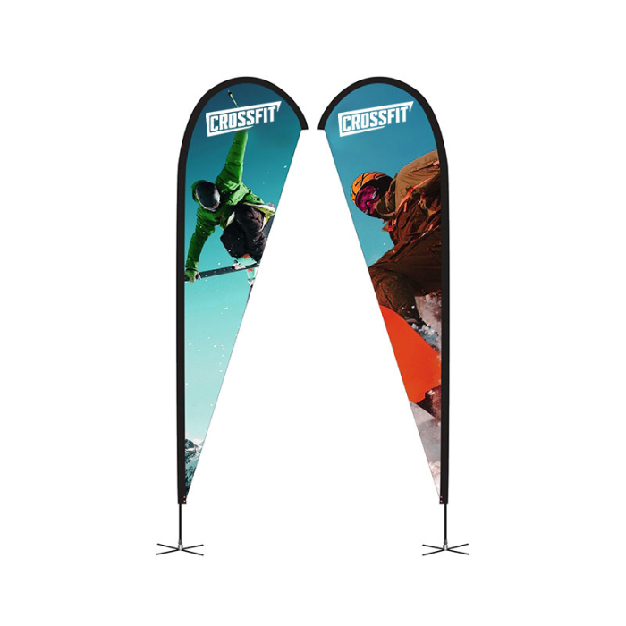 Personalized Display Splash 13 ft Double-Sided Teardrop Flags