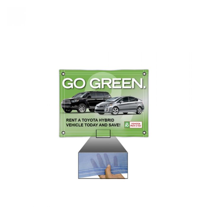 3' x 4' Customized Mesh Vinyl Single-Sided Banners