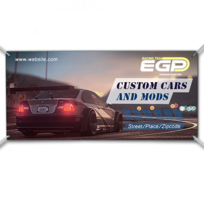 3' x 6' Customized Outdoor Vinyl Mesh Banners