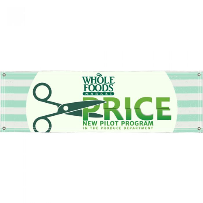 3' X 10' Custom Imprinted Dye-Sub Poly Knit Single-Sided Banners