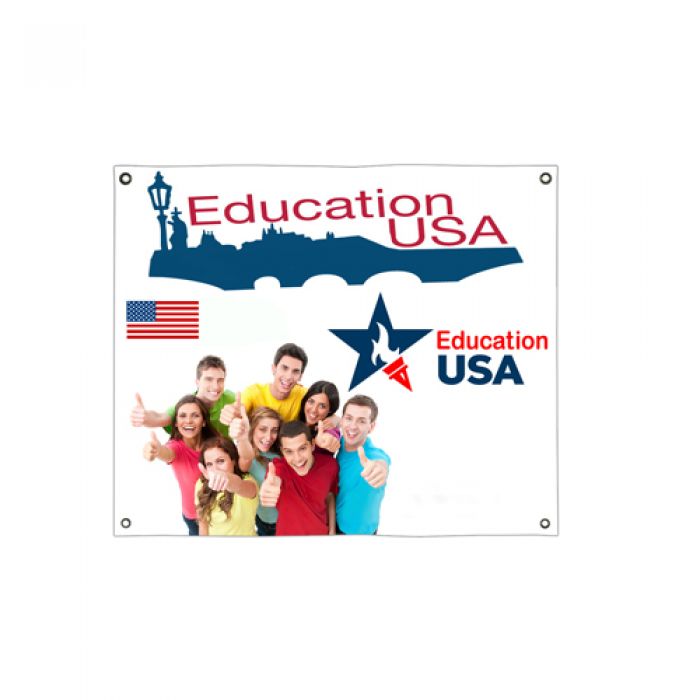 5' X 6' Promotional Logo Dye-Sub Polyester Knit Single-Sided Banners