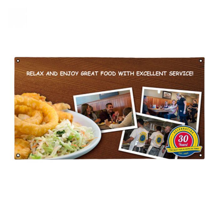 8' X 15' Customized Dye-Sub Super Poly Knit Single-Sided Banners