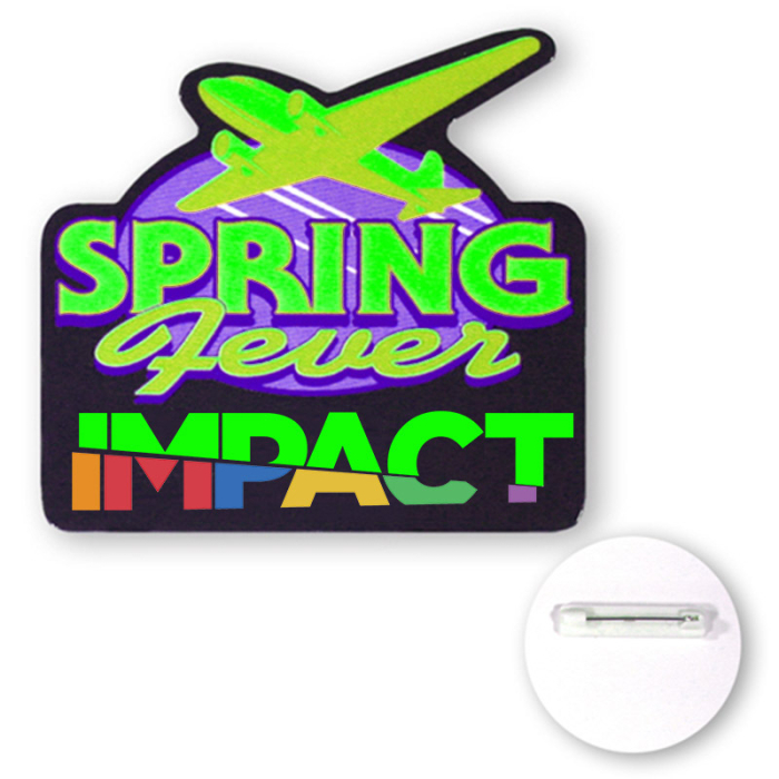 10 to 10.9 Sq In Custom Shaped Full Color Chipboard Buttons