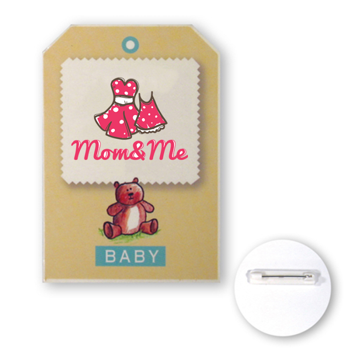 12 to 12.9 Sq In Custom Shaped Full Color Chipboard Buttons