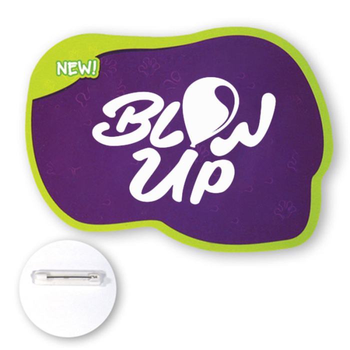 16 to 16.9 Sq In Custom Shaped Full Color Chipboard Buttons