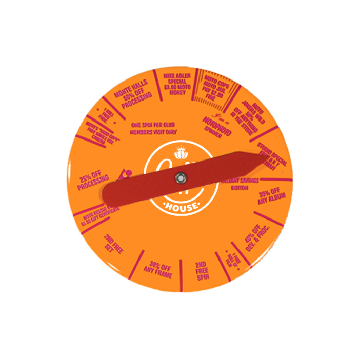 3 1/2 Inch Custom Round Spinner Buttons Full Color