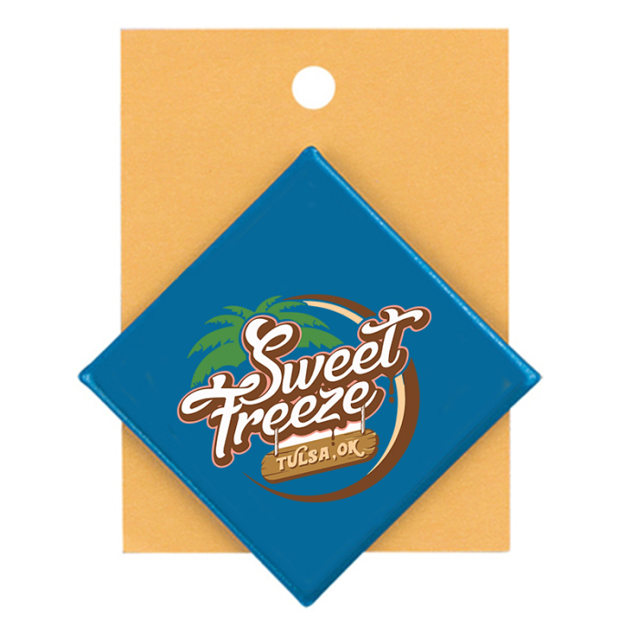 7 to 7.9 Sq Inch Custom Button Pin Backer Cards